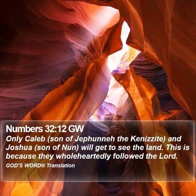 Numbers 32:12 GW Bible Verse Image