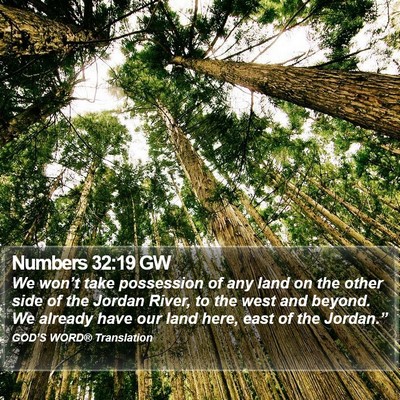 Numbers 32:19 GW Bible Verse Image