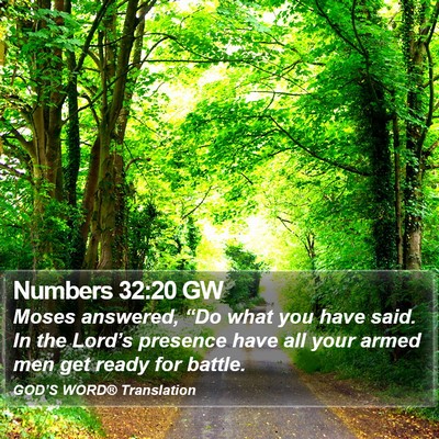 Numbers 32:20 GW Bible Verse Image