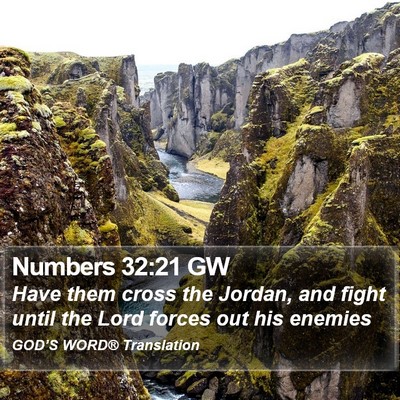 Numbers 32:21 GW Bible Verse Image