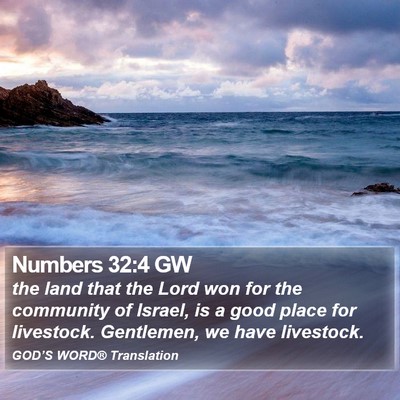 Numbers 32:4 GW Bible Verse Image