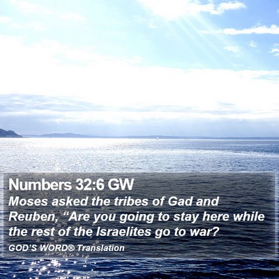 Numbers 32:6 GW Bible Verse Image