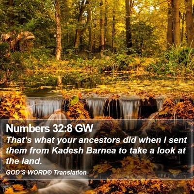 Numbers 32:8 GW Bible Verse Image