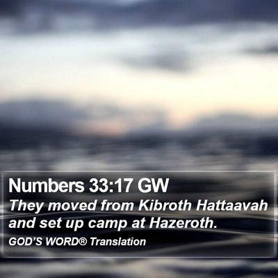 Numbers 33:17 GW Bible Verse Image