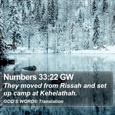 Numbers 33:22 GW Bible Verse Image