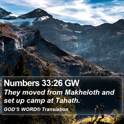 Numbers 33:26 GW Bible Verse Image