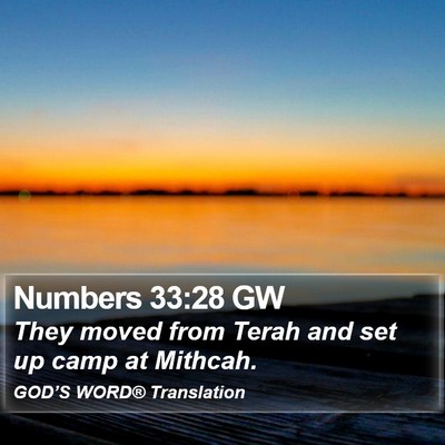 Numbers 33:28 GW Bible Verse Image
