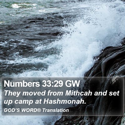 Numbers 33:29 GW Bible Verse Image