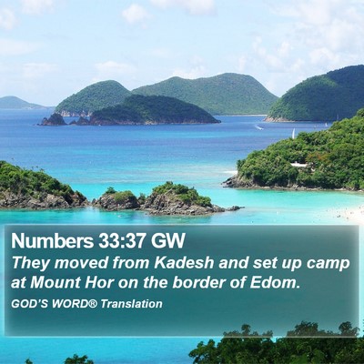 Numbers 33:37 GW Bible Verse Image