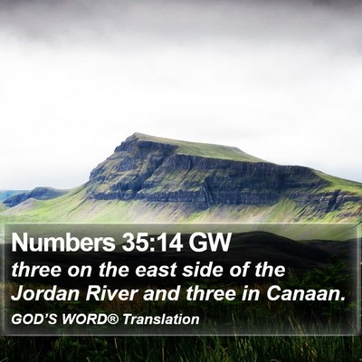 Numbers 35:14 GW Bible Verse Image