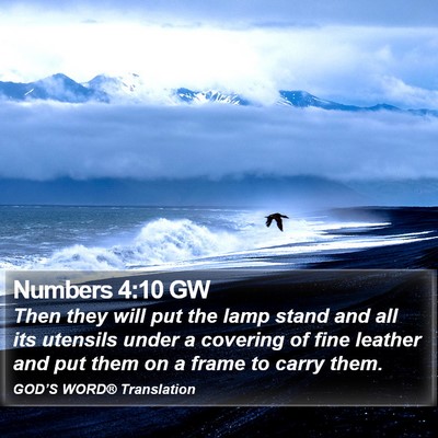 Numbers 4:10 GW Bible Verse Image