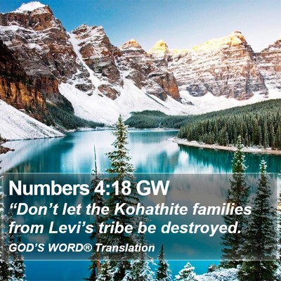 Numbers 4:18 GW Bible Verse Image