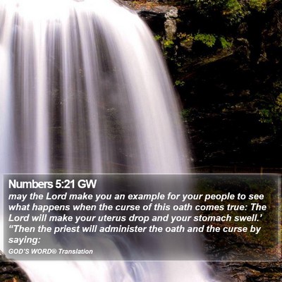Numbers 5:21 GW Bible Verse Image