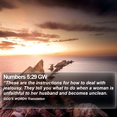 Numbers 5:29 GW Bible Verse Image