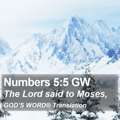 Numbers 5:5 GW Bible Verse Image