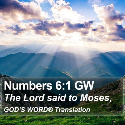 Numbers 6:1 GW Bible Verse Image