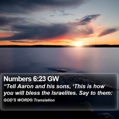 Numbers 6:23 GW Bible Verse Image