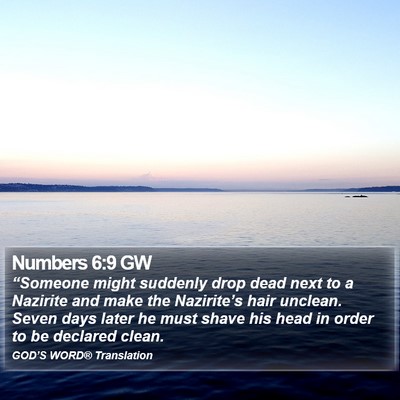 Numbers 6:9 GW Bible Verse Image
