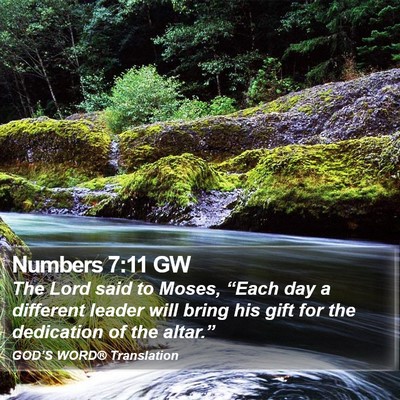 Numbers 7:11 GW Bible Verse Image