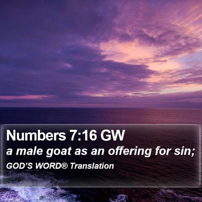 Numbers 7:16 GW Bible Verse Image