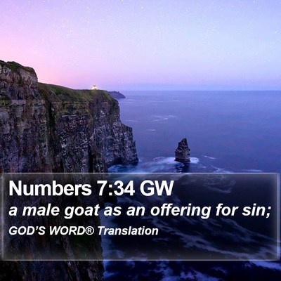 Numbers 7:34 GW Bible Verse Image