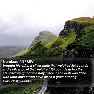 Numbers 7:37 GW Bible Verse Image