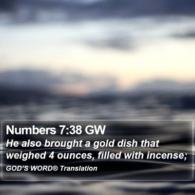 Numbers 7:38 GW Bible Verse Image