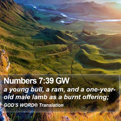 Numbers 7:39 GW Bible Verse Image