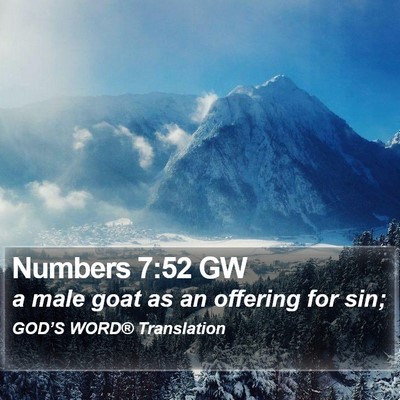 Numbers 7:52 GW Bible Verse Image