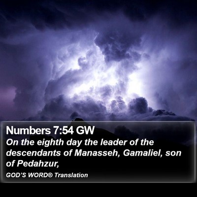 Numbers 7:54 GW Bible Verse Image