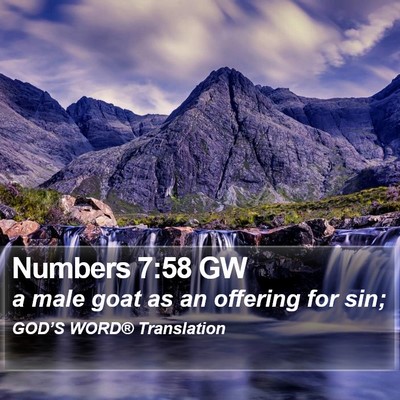 Numbers 7:58 GW Bible Verse Image