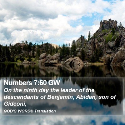Numbers 7:60 GW Bible Verse Image