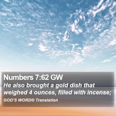 Numbers 7:62 GW Bible Verse Image
