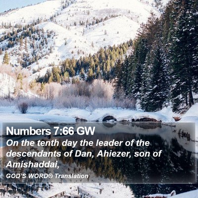 Numbers 7:66 GW Bible Verse Image