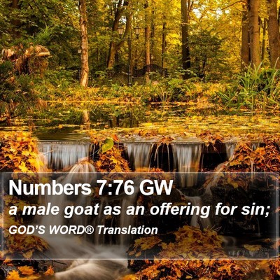 Numbers 7:76 GW Bible Verse Image