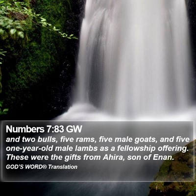 Numbers 7:83 GW Bible Verse Image