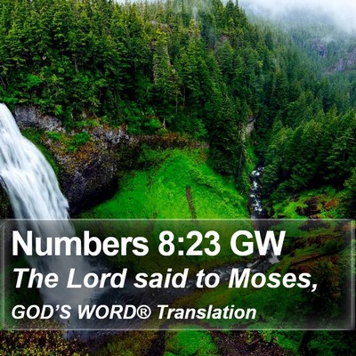 Numbers 8:23 GW Bible Verse Image
