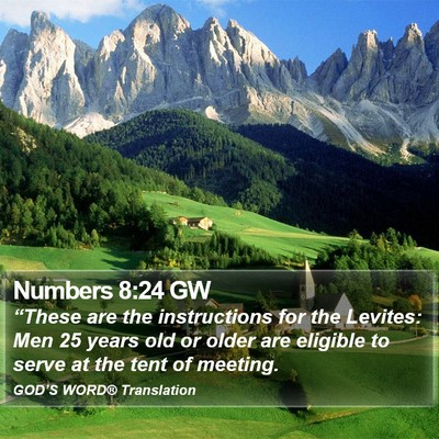 Numbers 8:24 GW Bible Verse Image