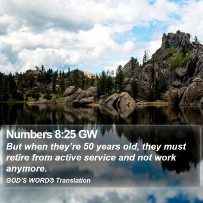 Numbers 8:25 GW Bible Verse Image