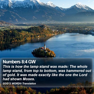 Numbers 8:4 GW Bible Verse Image