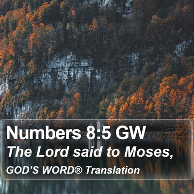 Numbers 8:5 GW Bible Verse Image