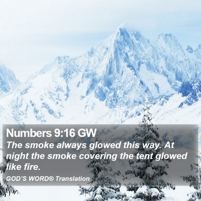 Numbers 9:16 GW Bible Verse Image
