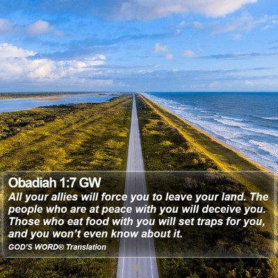 Obadiah 1:7 GW Bible Verse Image