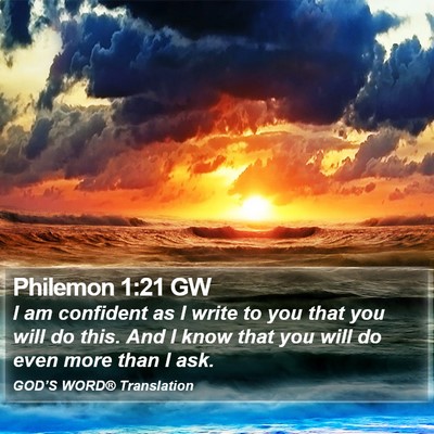 Philemon 1:21 GW Bible Verse Image