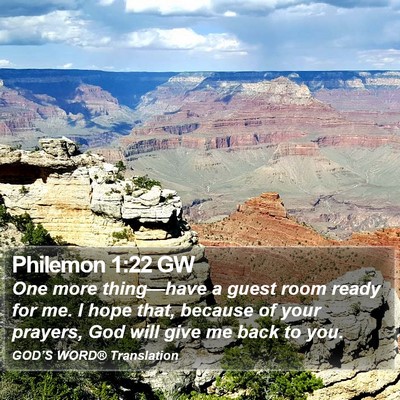 Philemon 1:22 GW Bible Verse Image