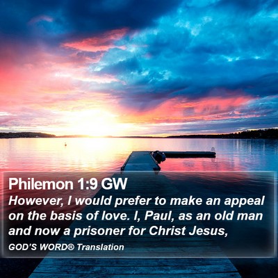 Philemon 1:9 GW Bible Verse Image