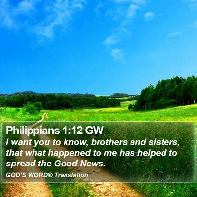Philippians 1:12 GW Bible Verse Image