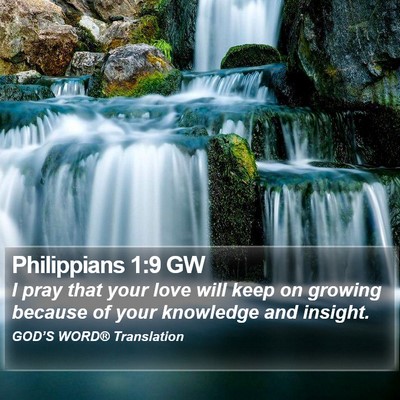 Philippians 1:9 GW Bible Verse Image
