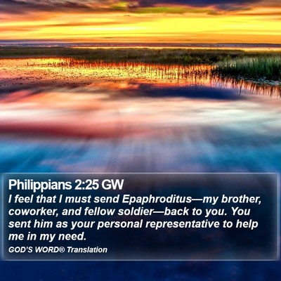 Philippians 2:25 GW Bible Verse Image