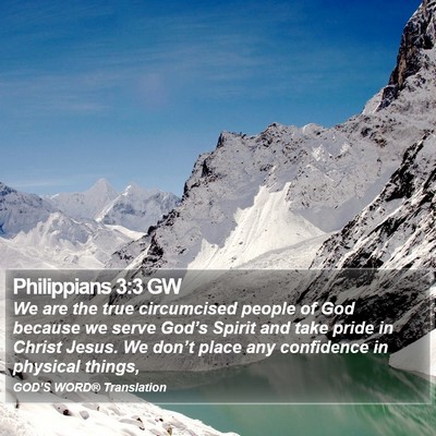 Philippians 3:3 GW Bible Verse Image
